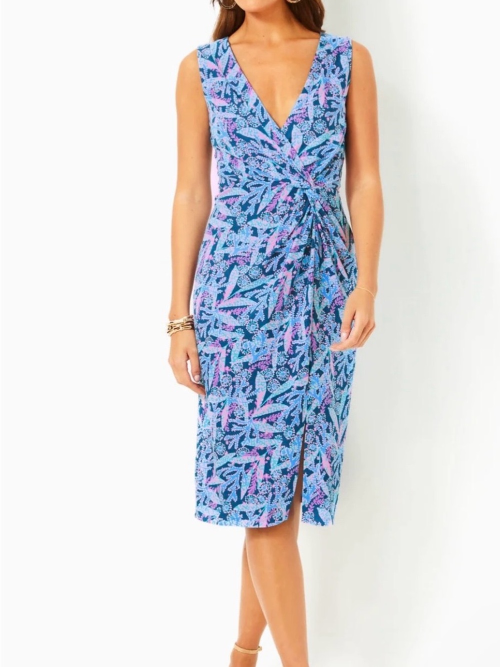 NWT Lilly Pulitzer Odella V-Neck Midi Dress